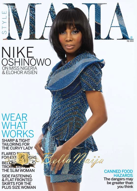 A New Look for Nigeria's Ex-Beauty Queen! Nike Oshinowo-Soleye sports Bangs  & Cool Ankara Piece on Style Mania Magazine's "Body Issue" Cover |  BellaNaija