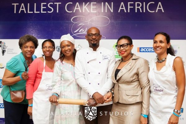 BN Exclusive_ Official Photos from Cakes by Tosan's The Tallest Cake in Africa Project in Lagos - May 2013 - BellaNaija021