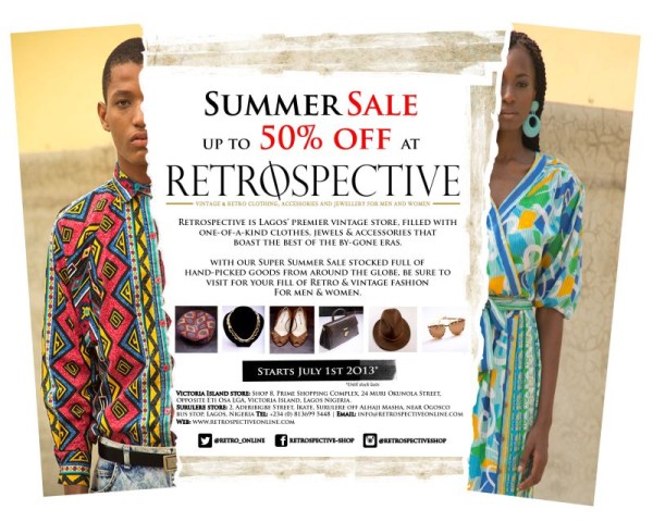 Enjoy up to 50% Discount on Vintage & Retro Clothing, Accessories &  Jewellery in the Retrospective Store Summer Sale | BellaNaija
