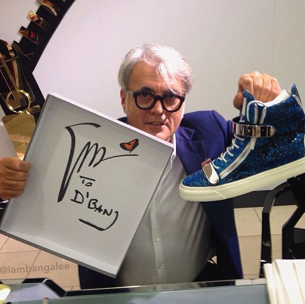 Balling! D'banj gets a Pair of Customised Sneakers from Italian Designer Giuseppe  Zanotti | BellaNaija