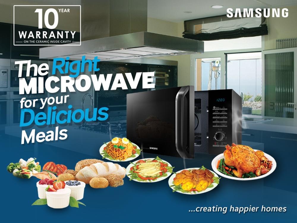 Cook, Fry, Bake...in a Microwave?! Yes! With the Samsung Smart Microwave  Oven | BellaNaija