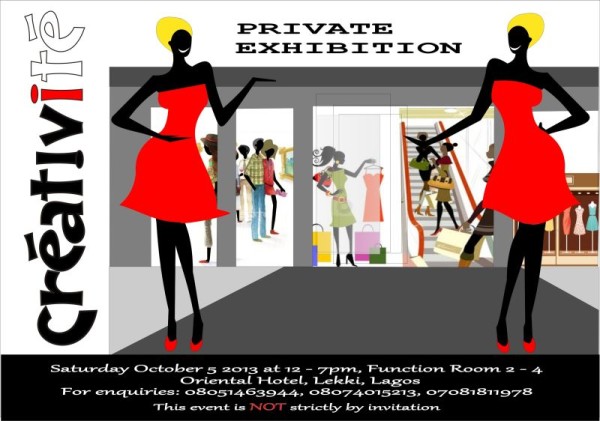 Creativite Invites You For A Day Of Fashion Creativity Fun At Its Private Exhibition Saturday 5th October 13 Bellanaija