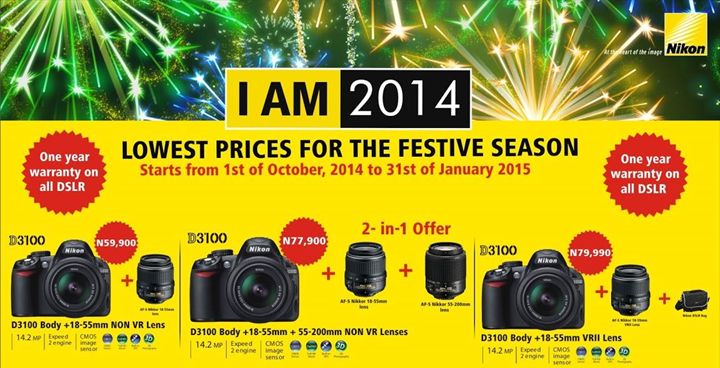 IAm2014! Get Special Deals & Giveaways on Nikon Cameras with their End of  Year Promo | BellaNaija