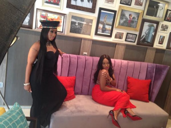 Check Out Behind The Scenes Photos Of Victoria Kimani And Emma Nyra For The Celebrity Shoot