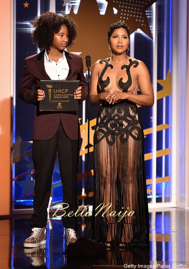 Wow! See What Toni Braxton wore Next to her Teenage Sons at UNCF An Evening  of Stars + Hot Performance with Babyface | BellaNaija