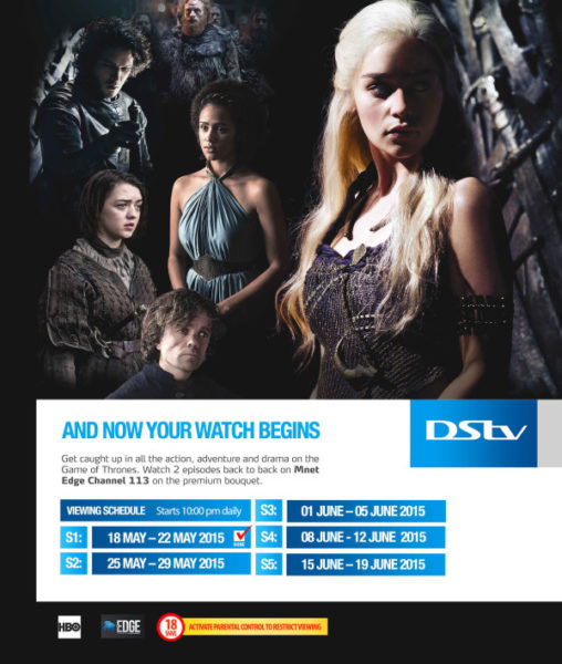 Catch All the Exciting Episodes of Game of Thrones on DStv 