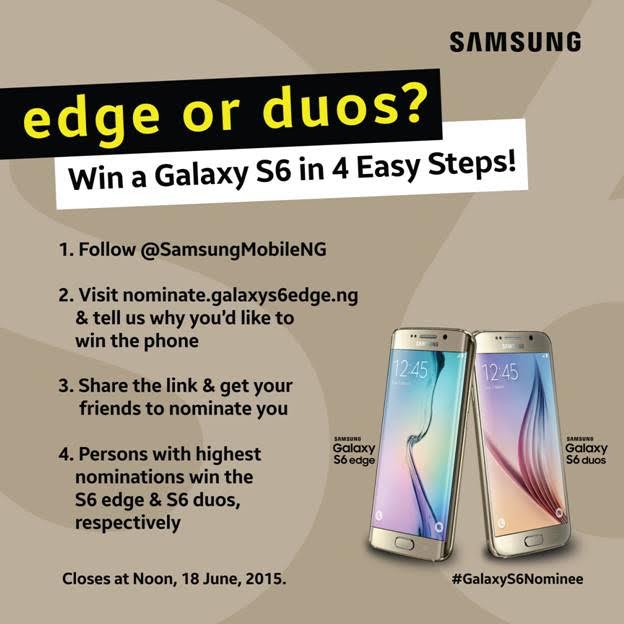 Edge or Duos? Own the Future Today, Get your Samsung Galaxy S6 Now! |  BellaNaija