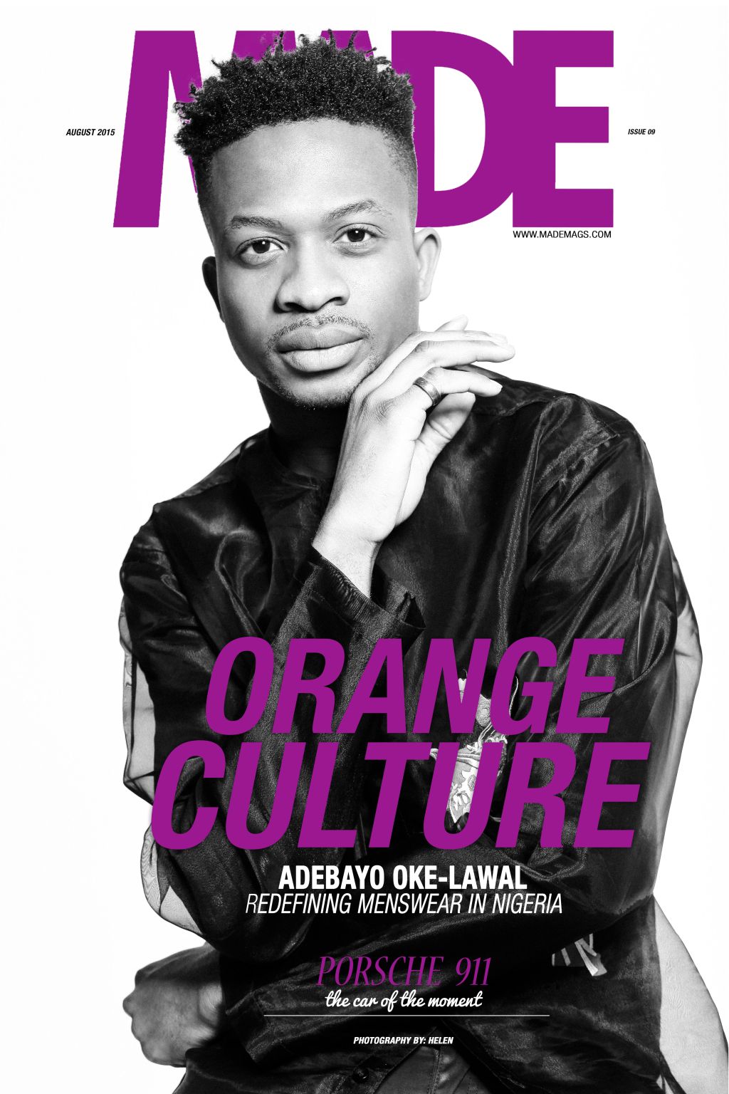 Orange Culture MADE Magazine Cover - BellaNaija - August 2015