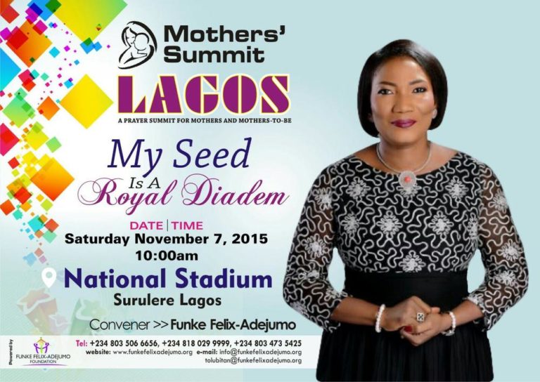 Funke Felix-Adejumo to Convene this year's Mothers' Summit ...