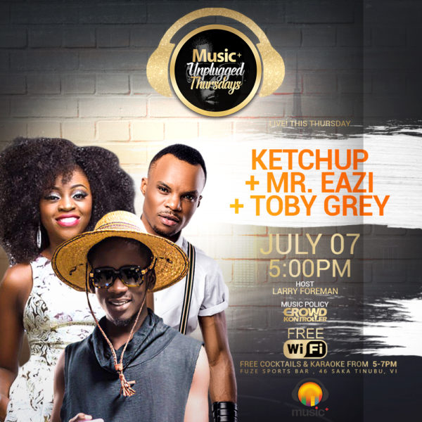 MUSIC PLUS NEW TEMPLATE SINGLE Ketchup + Mr Eazi + Toby Grey