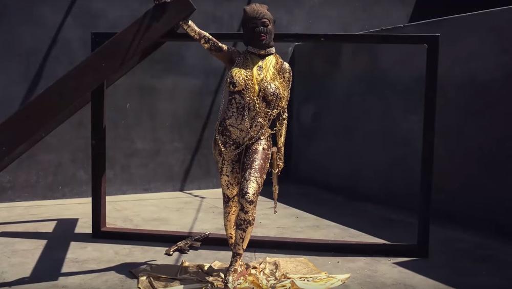 Teyana Taylor wears only Gold and Chains in her Stop-motion visual for " Champions" freestyle | BellaNaija