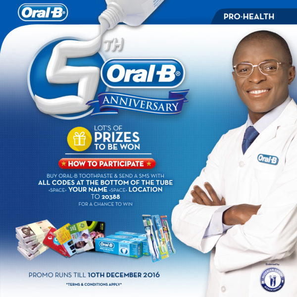 Oral-B Celebrates 5 Years in Nigeria | Millions of Naira to be Won in the  National Consumer Promotion | BellaNaija