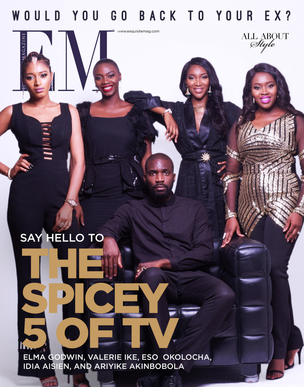 Spice TV Presenters "The Spicey Five of TV" Cover Exquisite Magazine's  Latest Issue | BellaNaija