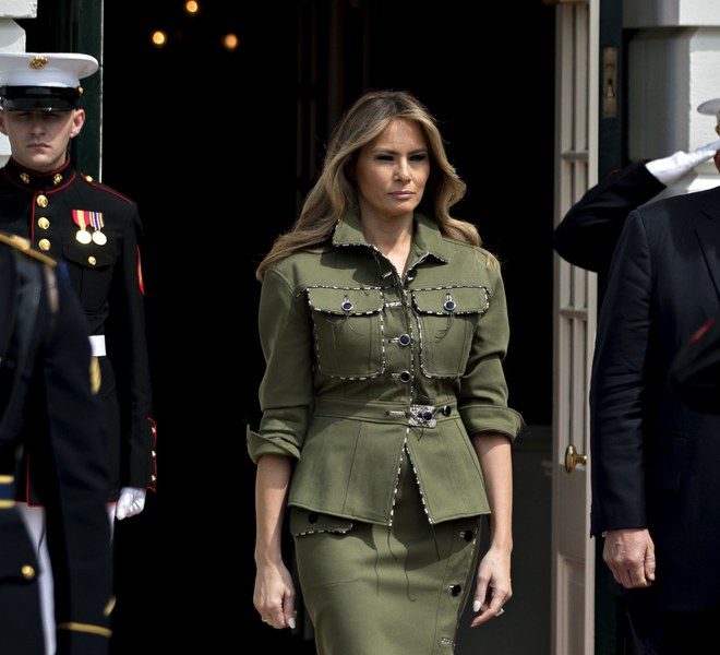 Melania Trump Looks Stylish in Altuzarra to Meet Argentina's President and First  Lady | BellaNaija