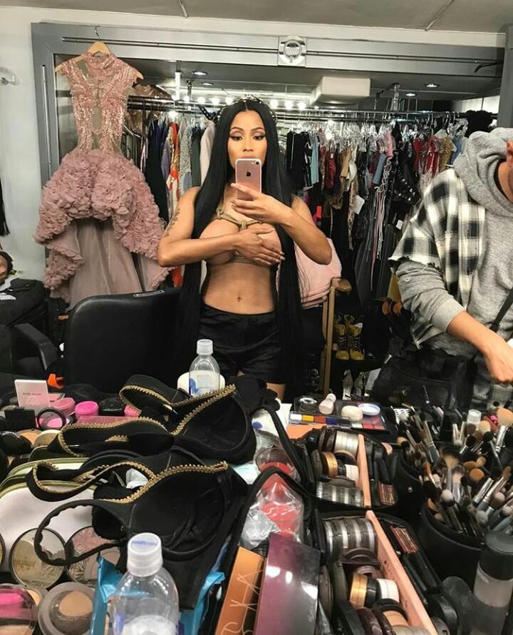 Secret Project? Nicki Minaj Shares Sexy Behind the Scenes Photos on Social  Media | BellaNaija