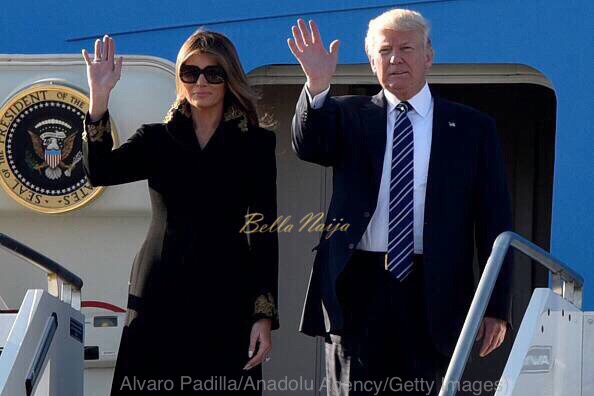 Again! Melania Trump avoids holding President Trump's Hand in Rome |  BellaNaija
