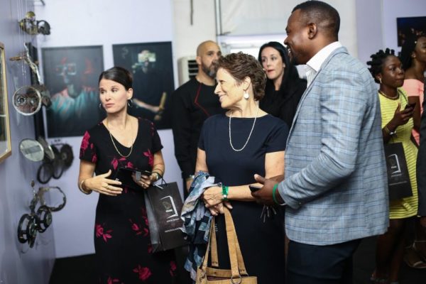 Guests at the art exhibition