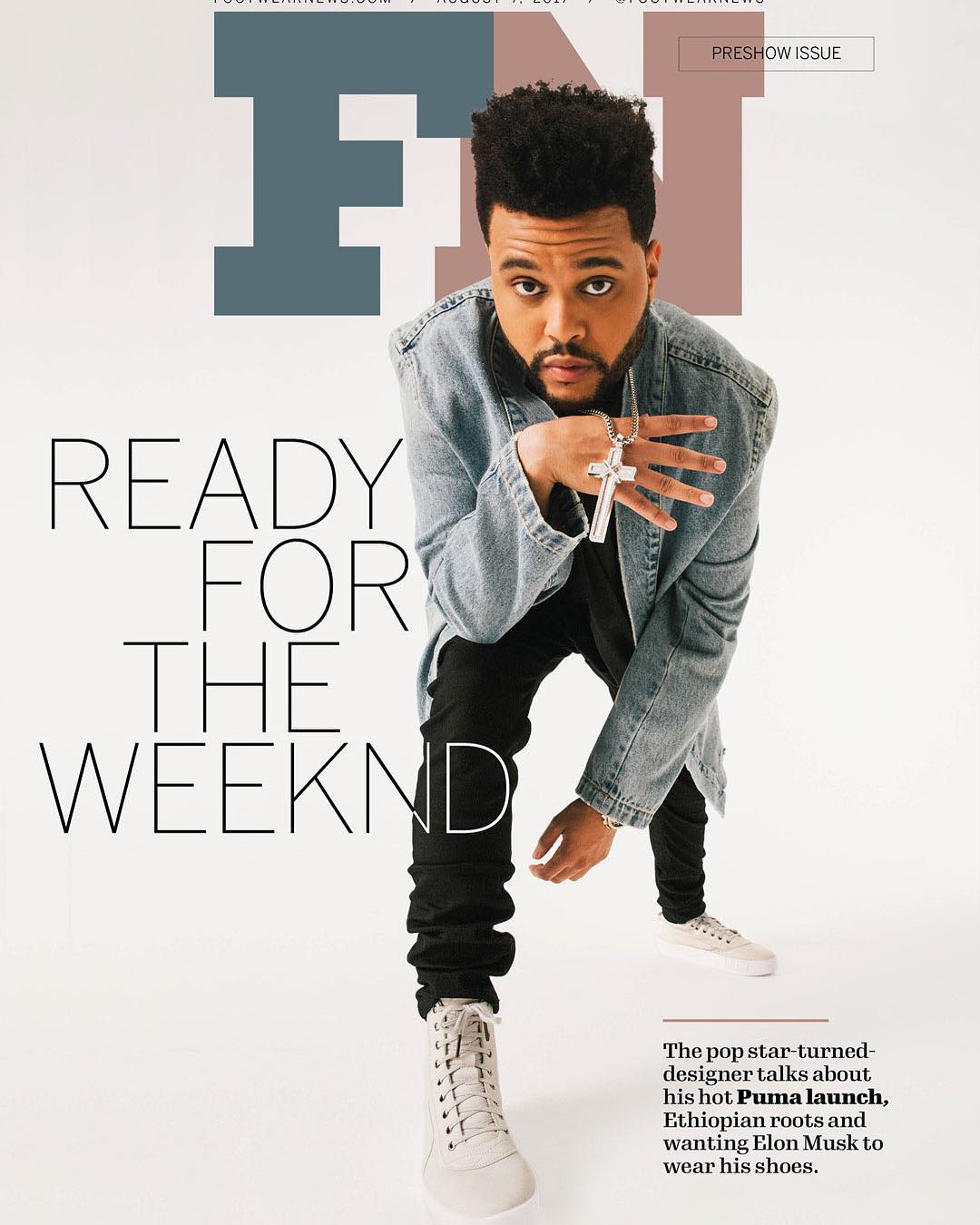 The Weeknd talks about his New Collection for Puma with Footwear News