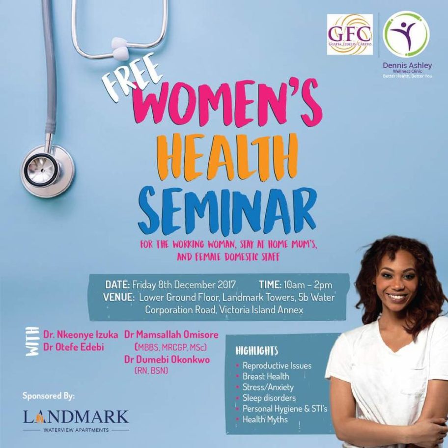 Dennis Ashley Wellness Centre and GFC presents free Women's Health