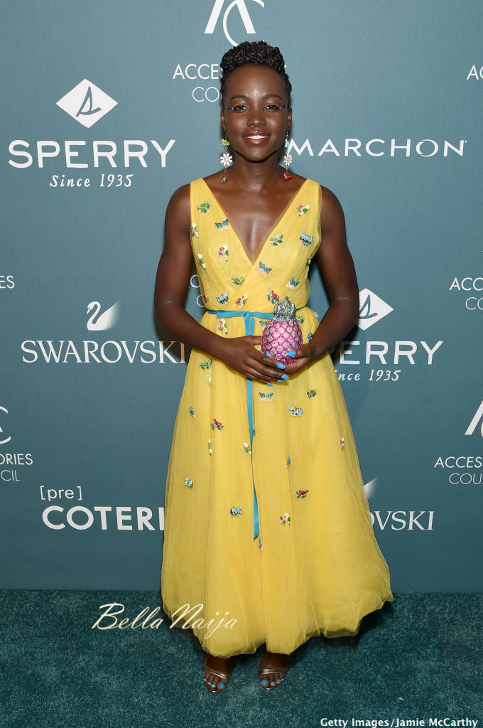Lupita Nyong'o is Gorgeous in Yellow at 2018 Accessories Council ACE Awards  ? | BellaNaija