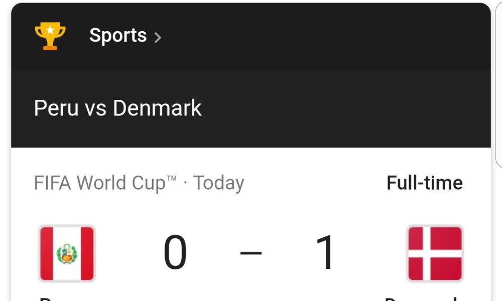 World Cup 2018 Peru 0 1 Denmark Bellanaija 3747