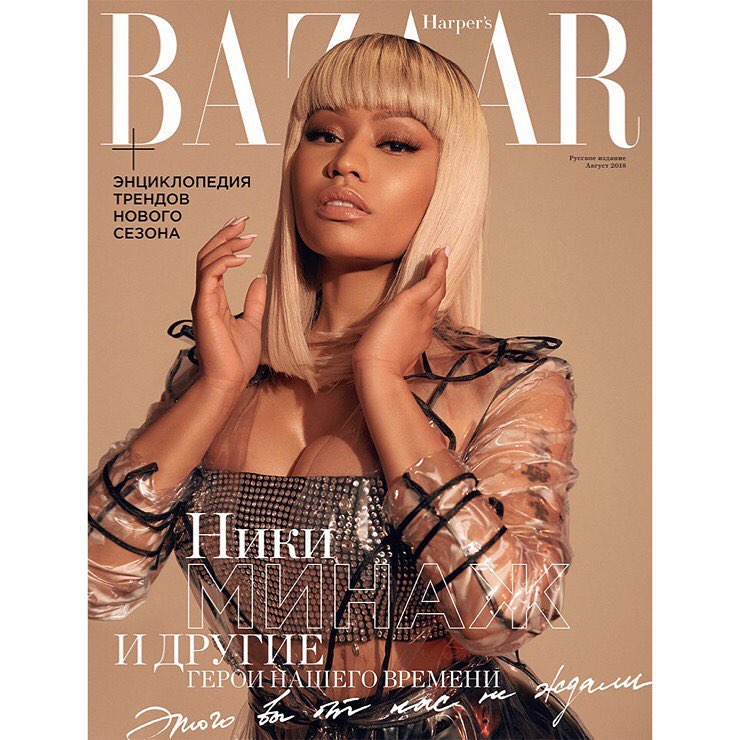 Nicki Minaj covers Harper's Bazaar Russia's Latest Issue | BellaNaija