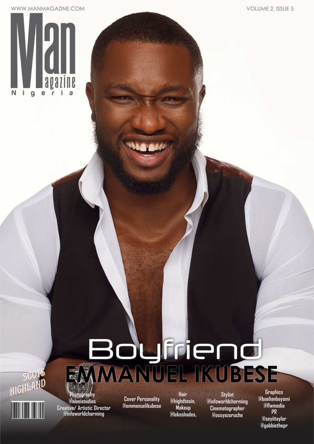 Actor Emmanuel Ikubese covers Man Magazine's Latest Issue | BellaNaija