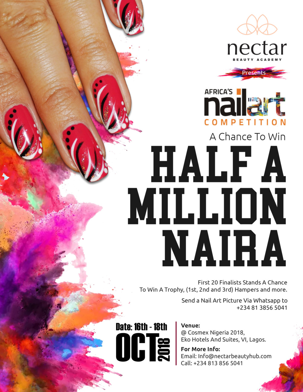Can you Create Beautiful Nail Art? Win Half a Million Naira in the Africa's Nail  Art Competition | October 17th -19th | BellaNaija