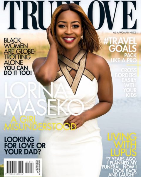 South African TV Personality Lorna Maseko is True Love Magazine's Cover ...