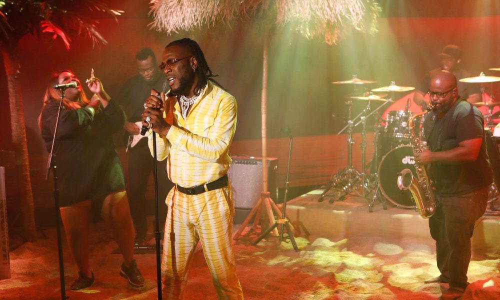 Heres Your First Look At Burna Boy On The Jimmy Kimmel Live Show