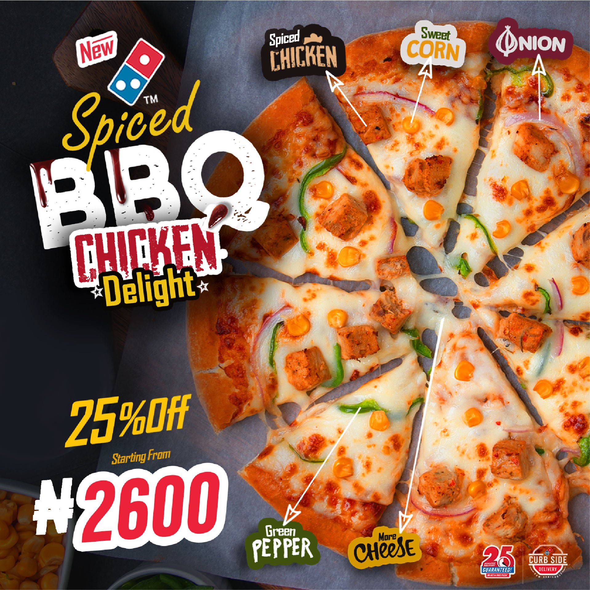 Sweet & Spicy is the Category for the New Domino's Spiced BBQ Chicken  Delight Pizza ?? | BellaNaija