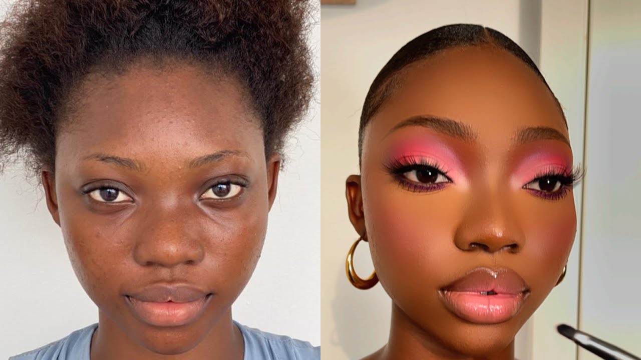 Dodos Uvieghara's Pink Eyeshadow Makeup Tutorial is Just Right for  Valentines | BellaNaija