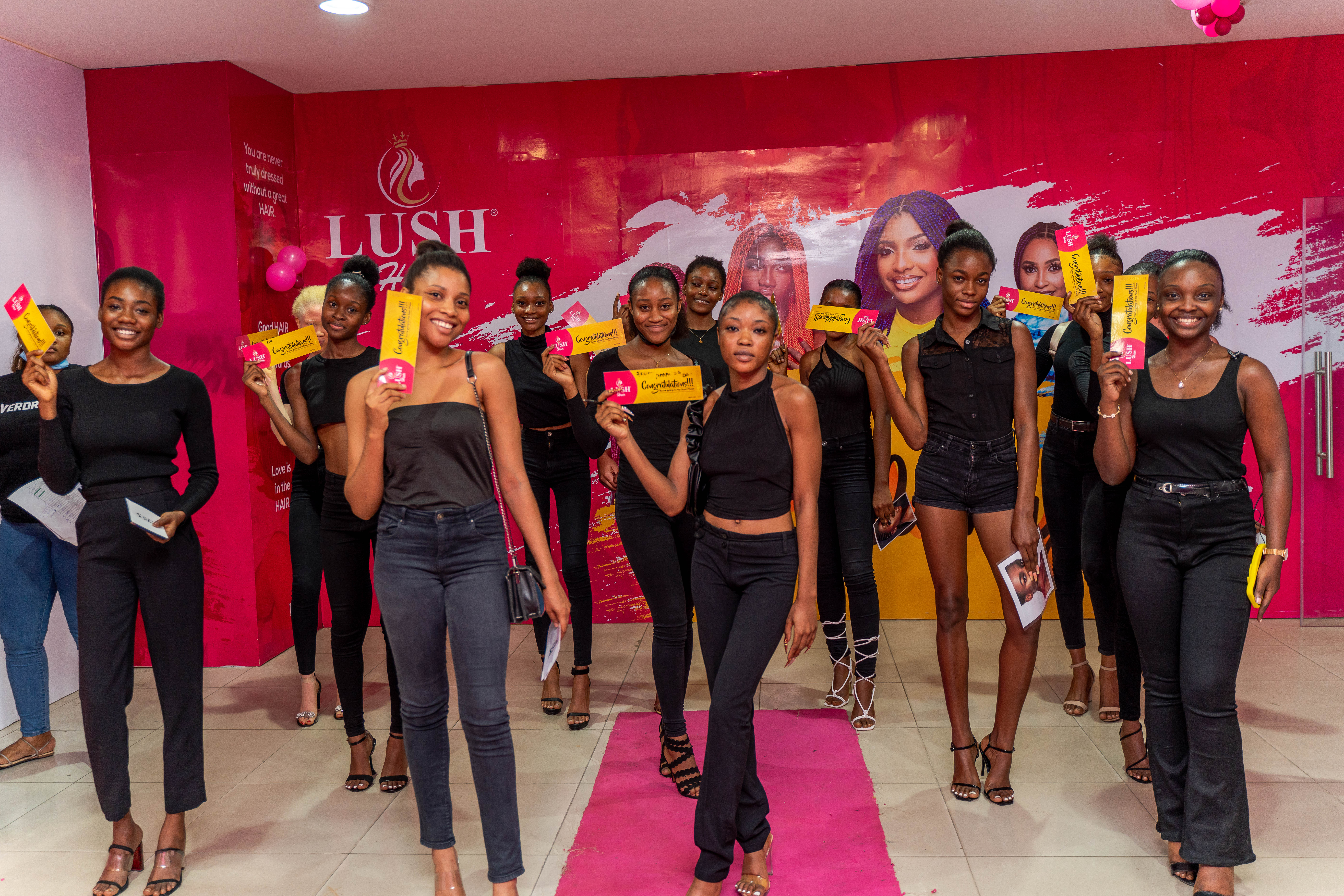 Lush Hair is giving the Next Generation of Models a Platform with the Lush  Hair Pink Belle Contest | Here's how the First Live Audition for 2021 went  down | BellaNaija