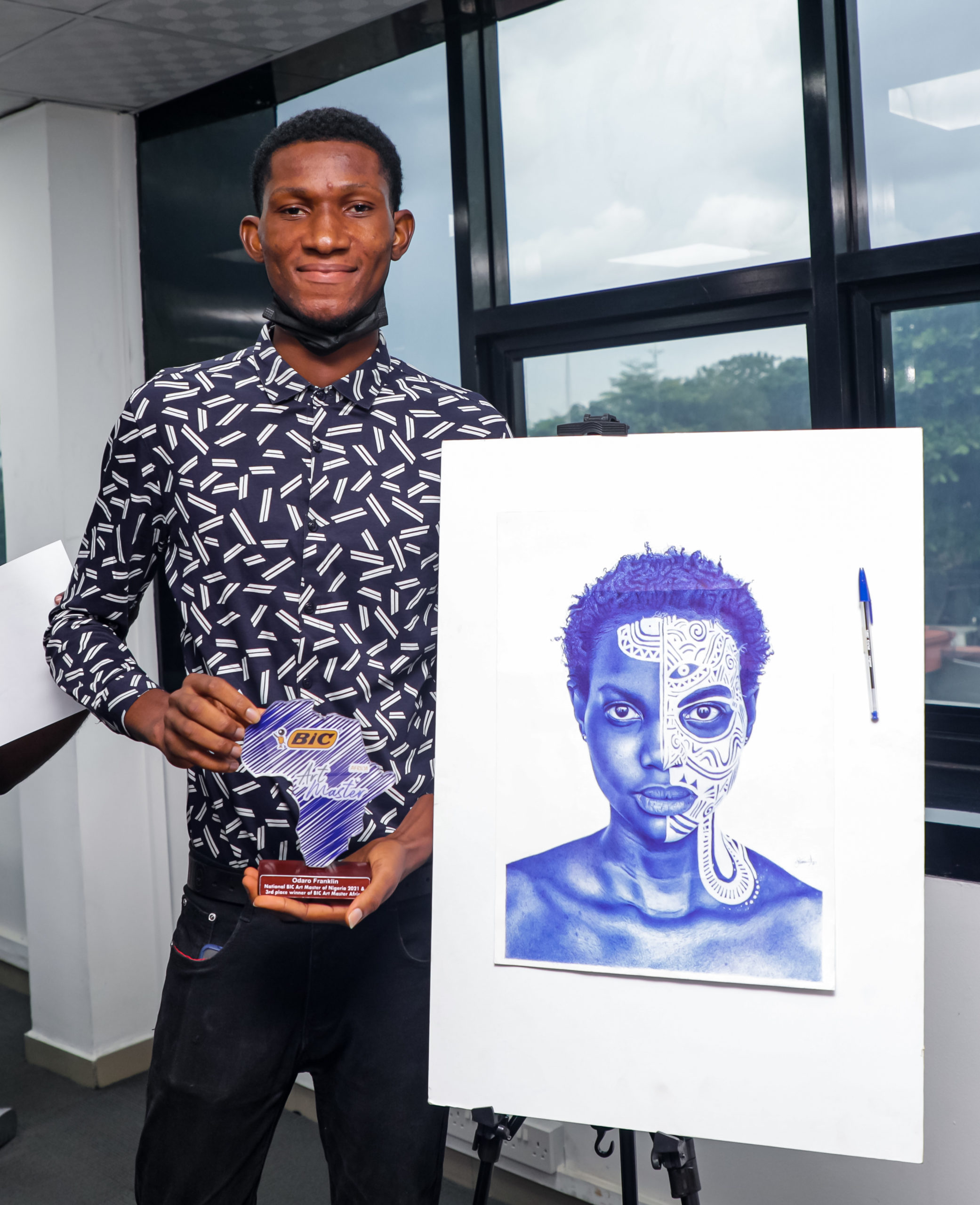 Nigeria's Odaro Franklin, Andrew Nathan, emerge as Top 10 Winners in the BIC  'Art Master Africa' Competition | BellaNaija