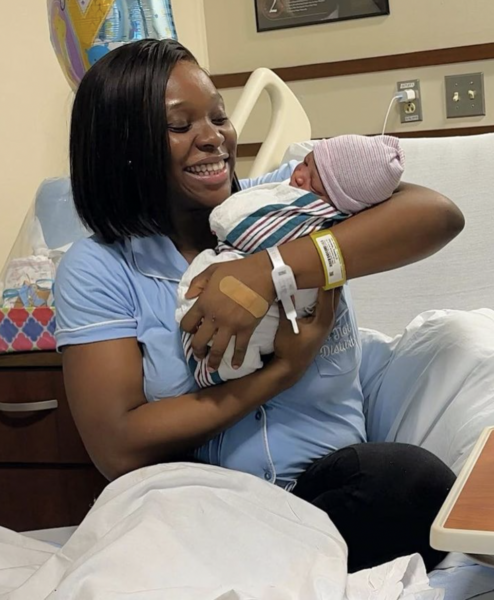 Tomike Adeoye Welcomes Baby Boy! | BellaNaija