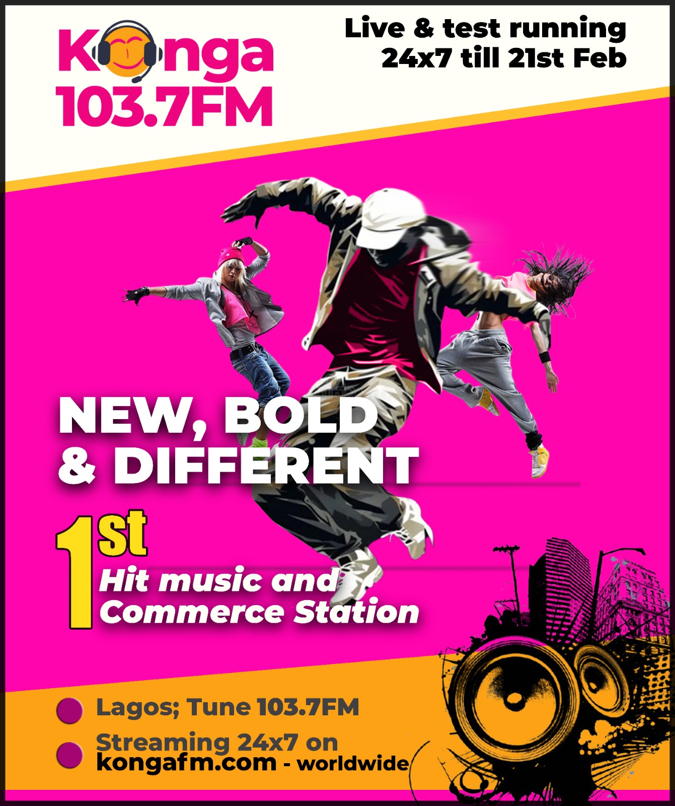 Konga 103.7FM Launches With Free Ads for Businesses